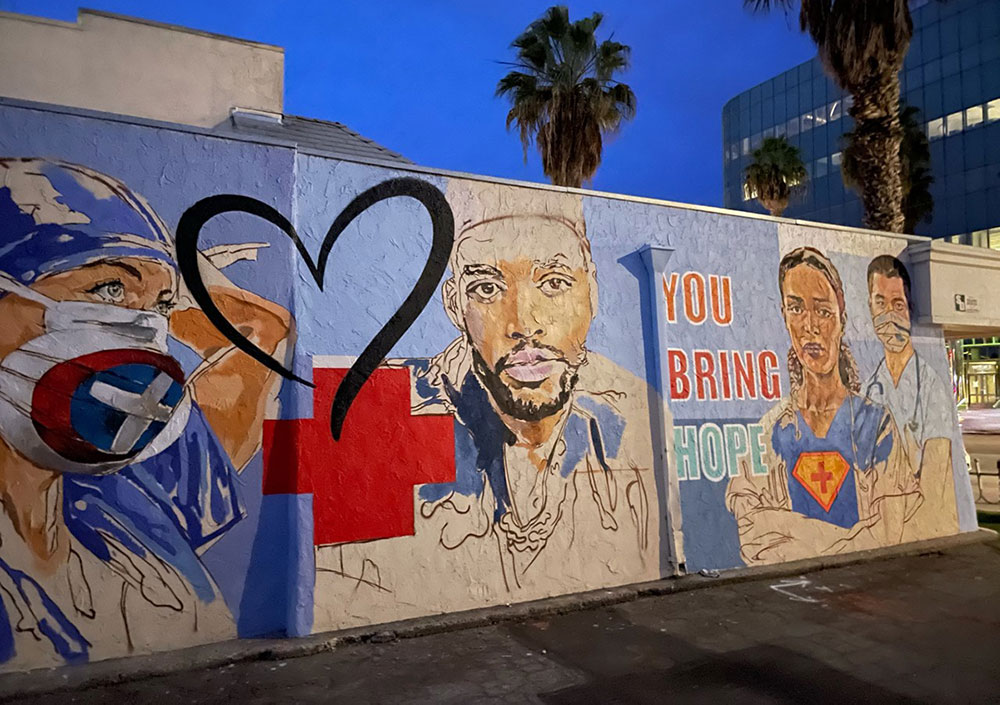 A Powerful Street Art Mural Honors Frontline Medical Professionals The Pollack Group